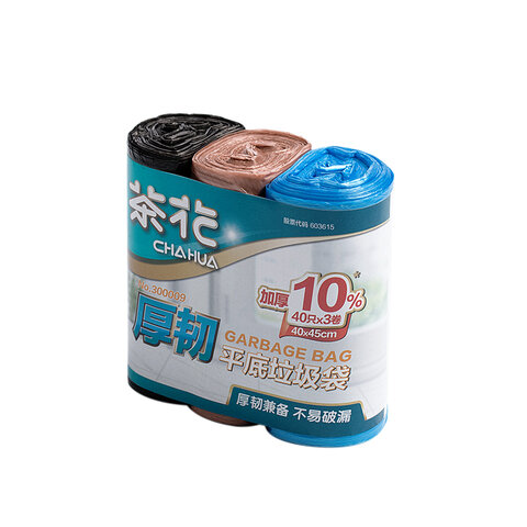 茶花（CHAHUA）厚韧垃圾袋 3卷装