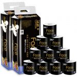 洁柔(C&S) 卷纸 纸巾 有芯卷纸黑Face加厚4层140克/160克卫生纸卷筒纸厕纸手纸