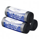 宝家洁（BOOMJOY）平口加厚垃圾袋黑色3卷120只装